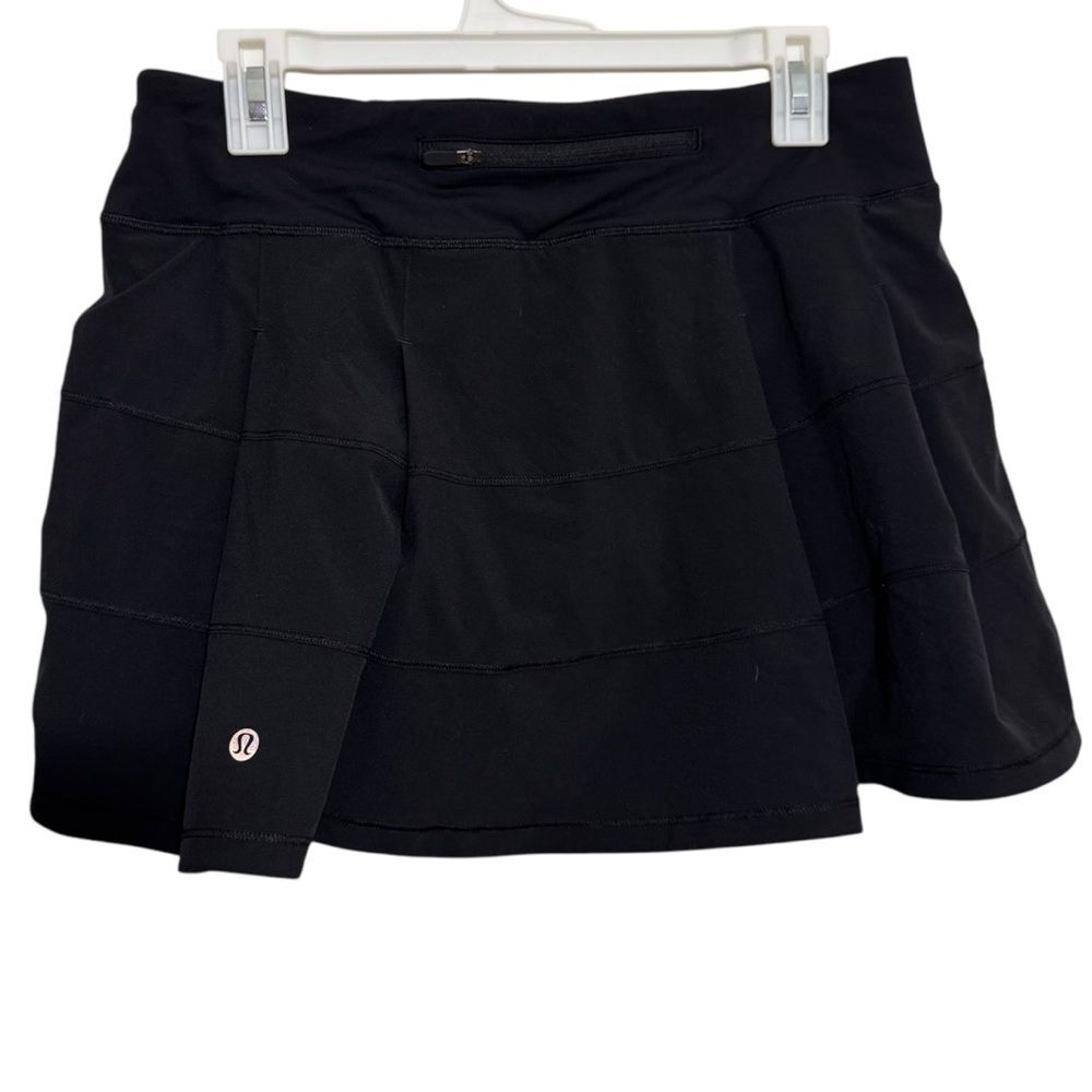 Lululemon Pace Rival Mid Rise Black Activewear Skort